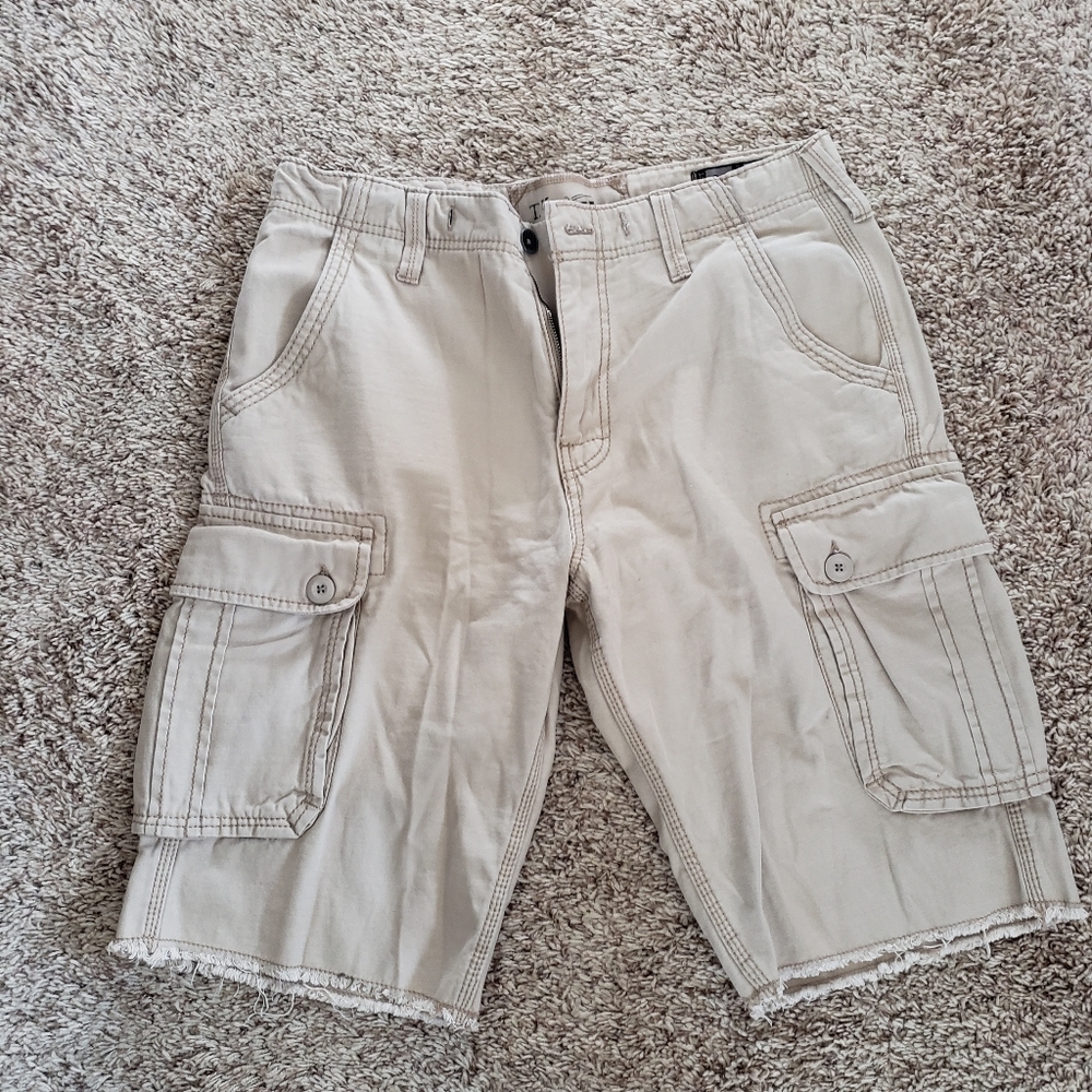 Axel khaki cutoff cargo shorts 2 pair